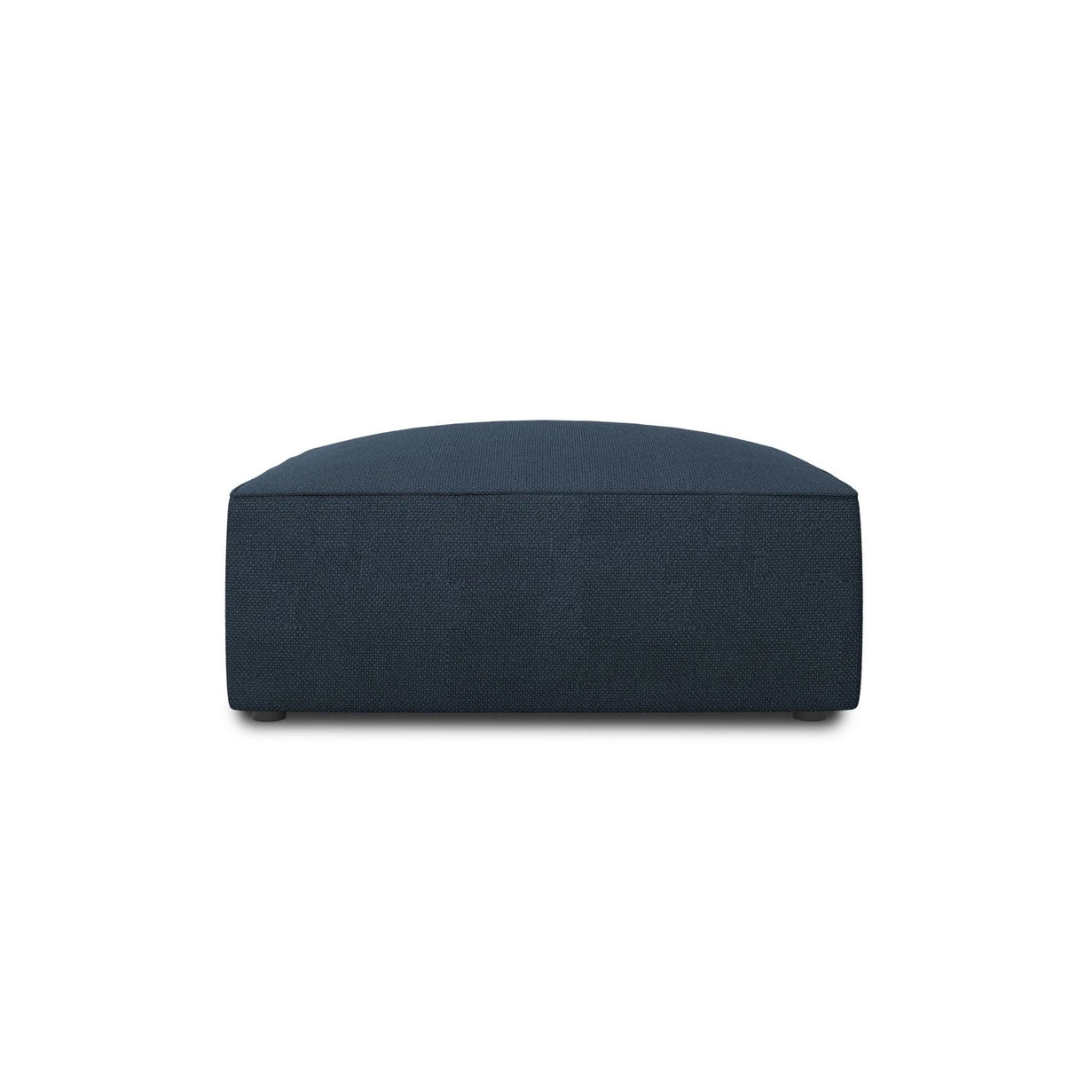 Ruby Pouf mit Bezug in Strukturierter Stoff (Ota18) in Marineblau, 93x93 cm – Bild 1