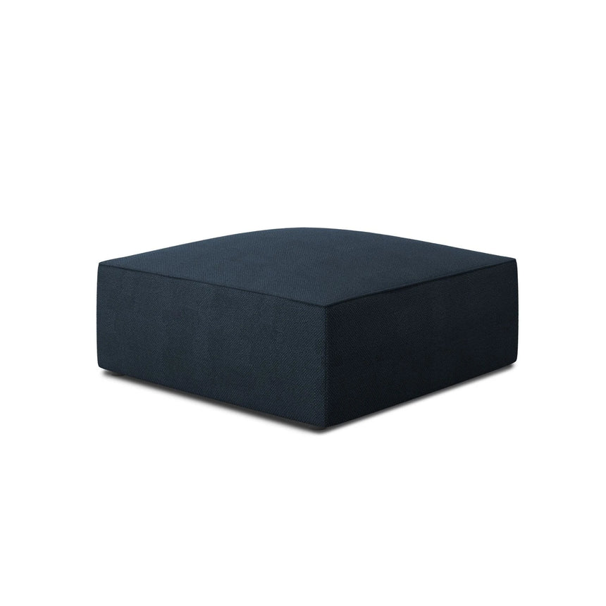 Ruby Pouf mit Bezug in Strukturierter Stoff (Ota18) in Marineblau, 93x93 cm – Bild 3