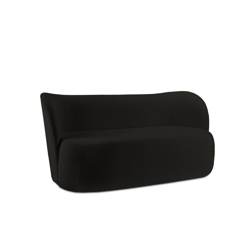 Saamit 3-Sitzer Sofa mit Bezug aus Boucle (ASCBLACK) in Schwarz, 178x72 cm – Bild 6