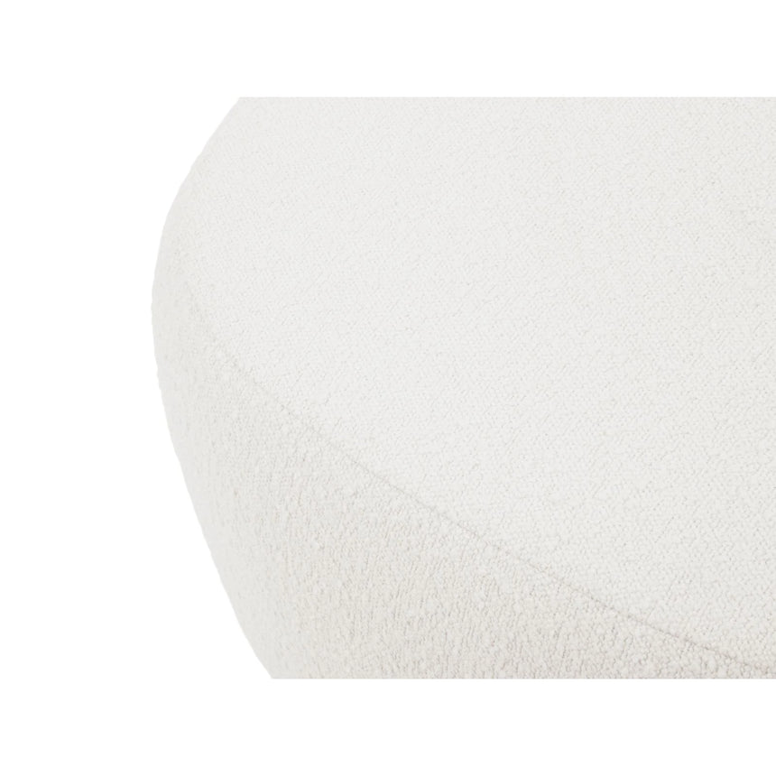 Saamit Pouf mit Bezug aus Boucle, 76x67 cm – Bild 3