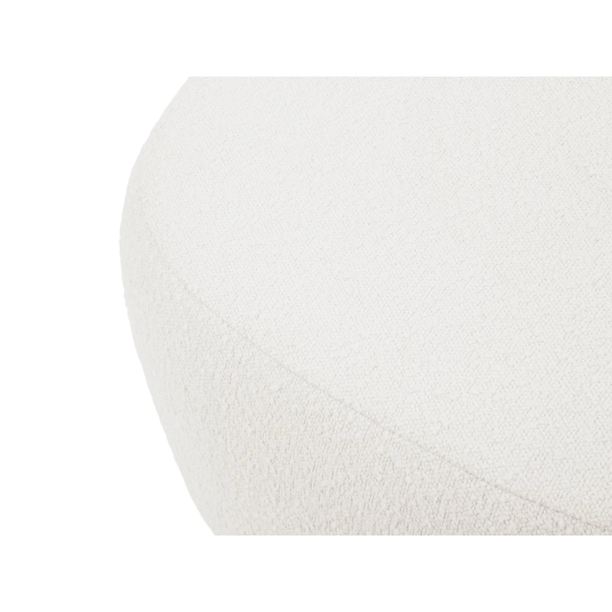 Saamit Pouf mit Bezug aus Boucle, 76x67 cm – Bild 3