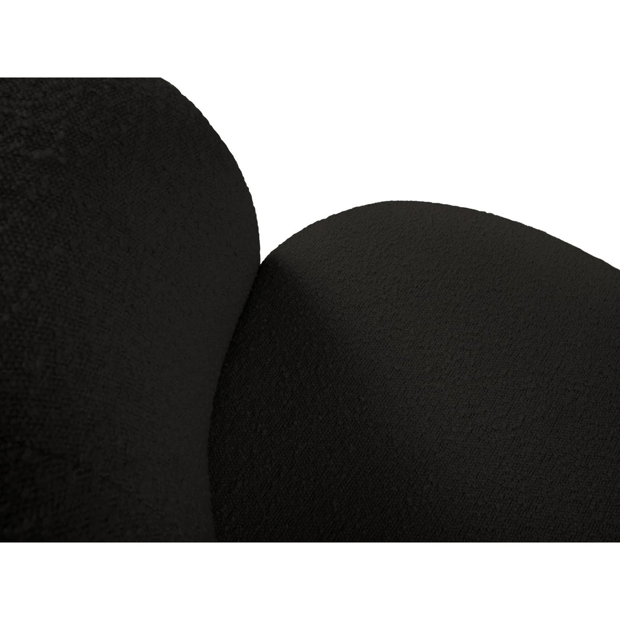 Saamit Sessel mit Bezug aus Boucle (ASCBLACK) in Schwarz, 86x72 cm – Bild 9