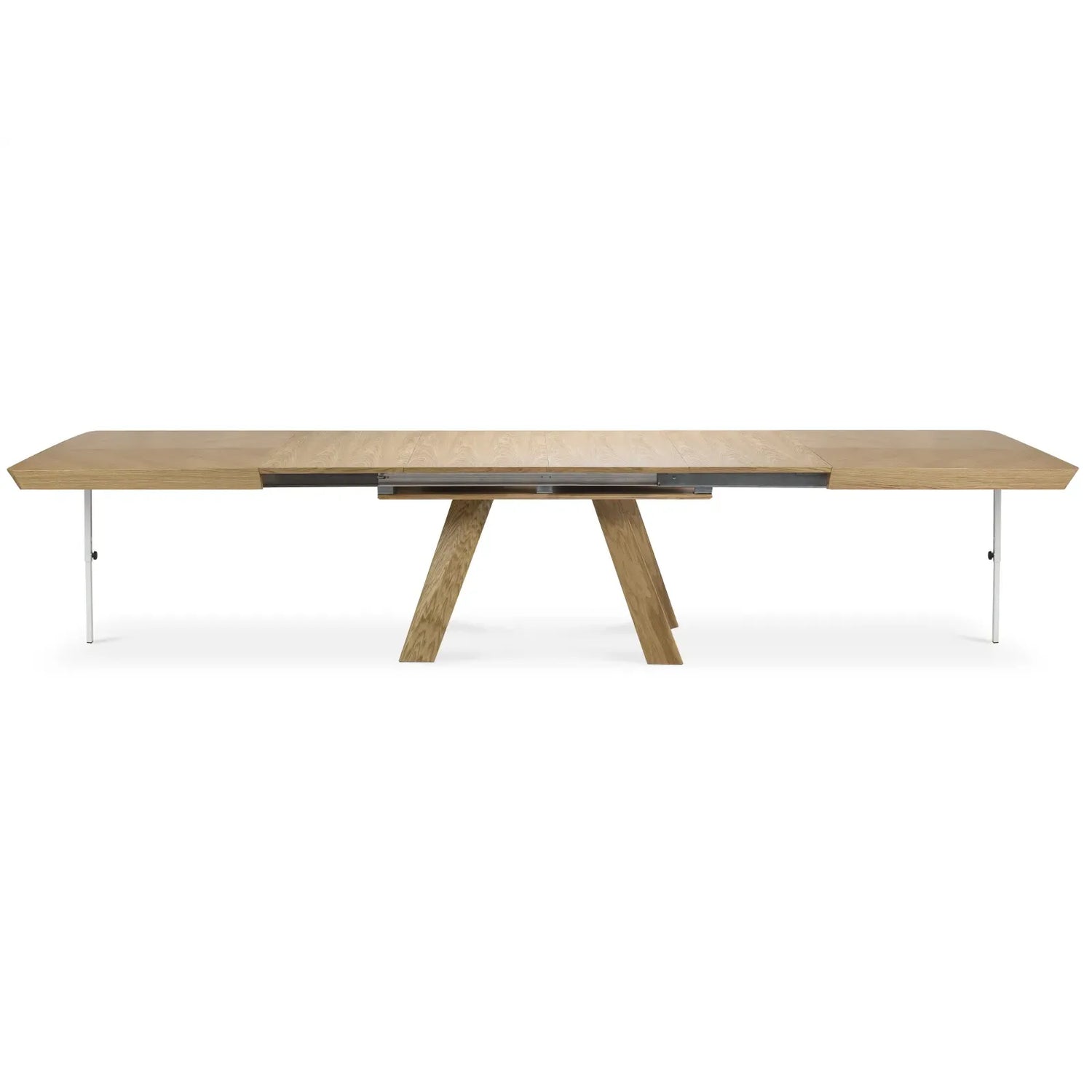 Sally ausziehbarer Esstisch aus Eichenfurnier und Eiche, 180-380 cm - ZEN ZONE Furniture