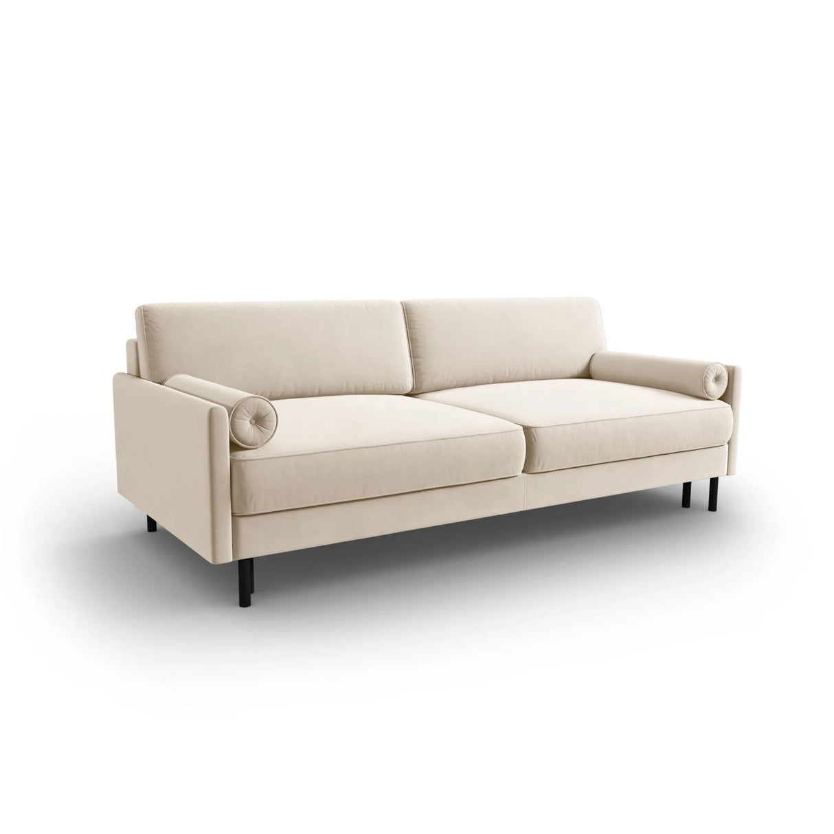Scott 3-Sitzer Sofa, umwandelbar mit Schlaffunktion, mit Bezug aus Samt oder Strukturstoff, 212x97 cm – Bild 4