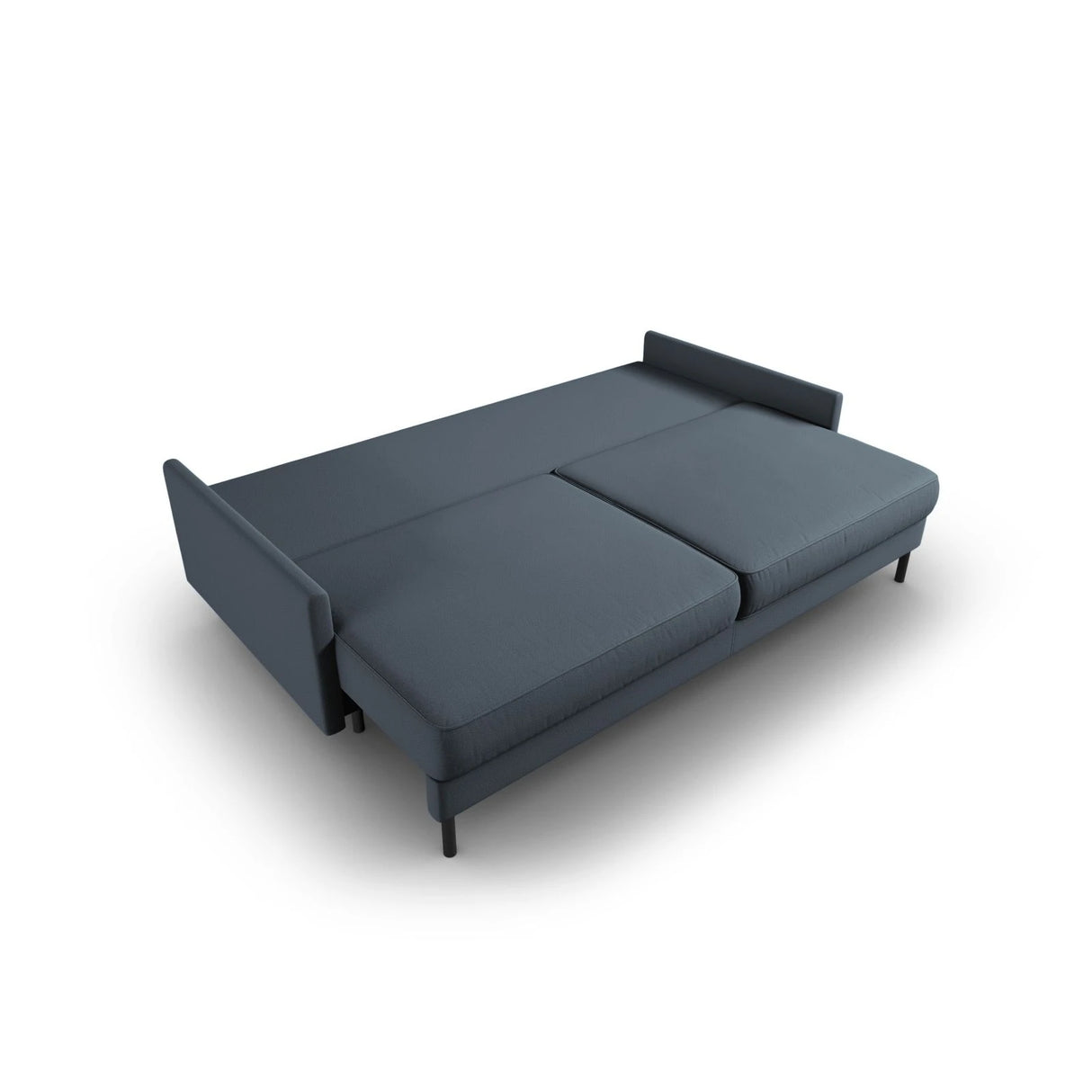 Scott 3-Sitzer Sofa, umwandelbar mit Schlaffunktion, mit Bezug aus Strukturierter Stoff (Meg361) in Blau, 212x97 cm – Bild 5