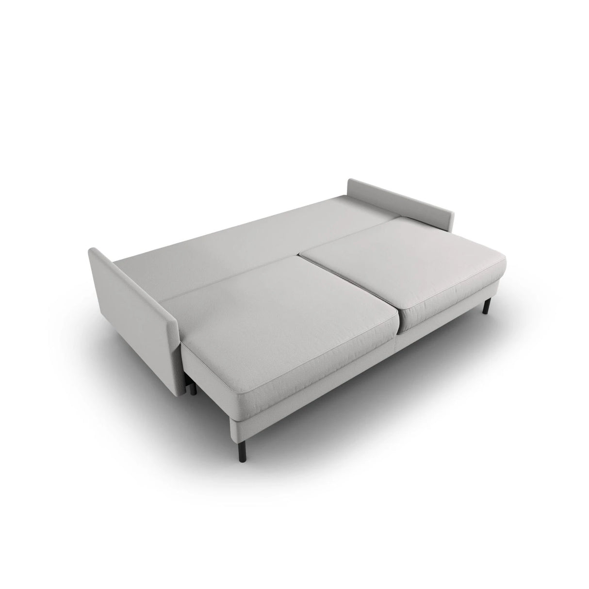 Scott 3-Sitzer Sofa, umwandelbar mit Schlaffunktion, mit Bezug aus Strukturierter Stoff (Meg363) in Hellgrau, 212x97 cm – Bild 5