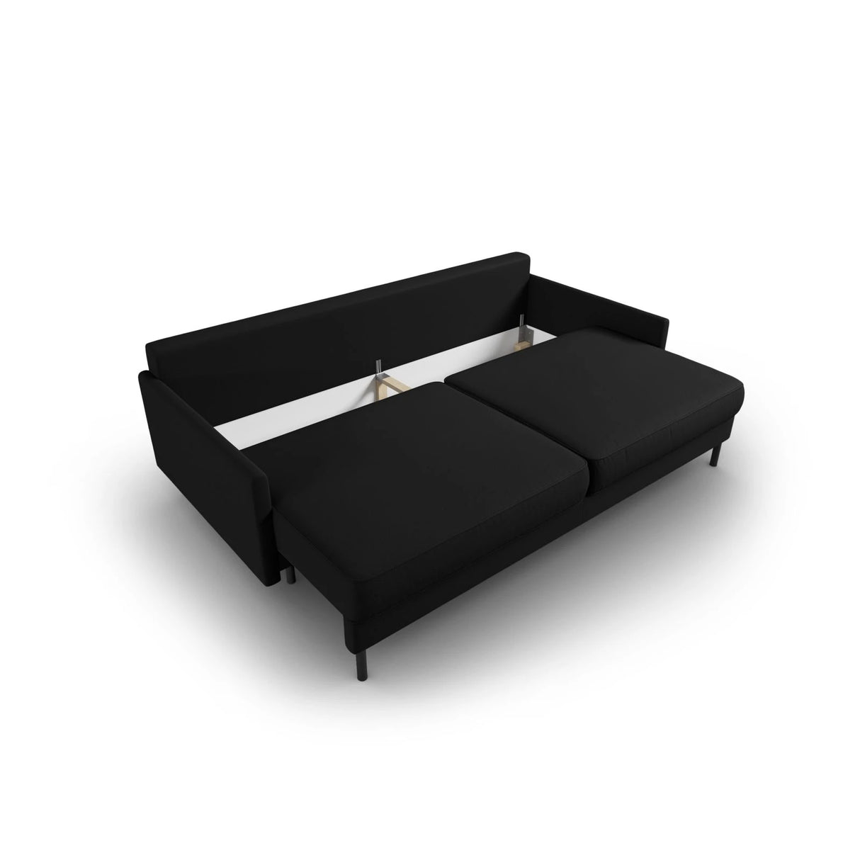 Scott 3-Sitzer Sofa, umwandelbar mit Schlaffunktion, mit Bezug aus Strukturierter Stoff (Meg368) in Schwarz, 212x97 cm – Bild 6