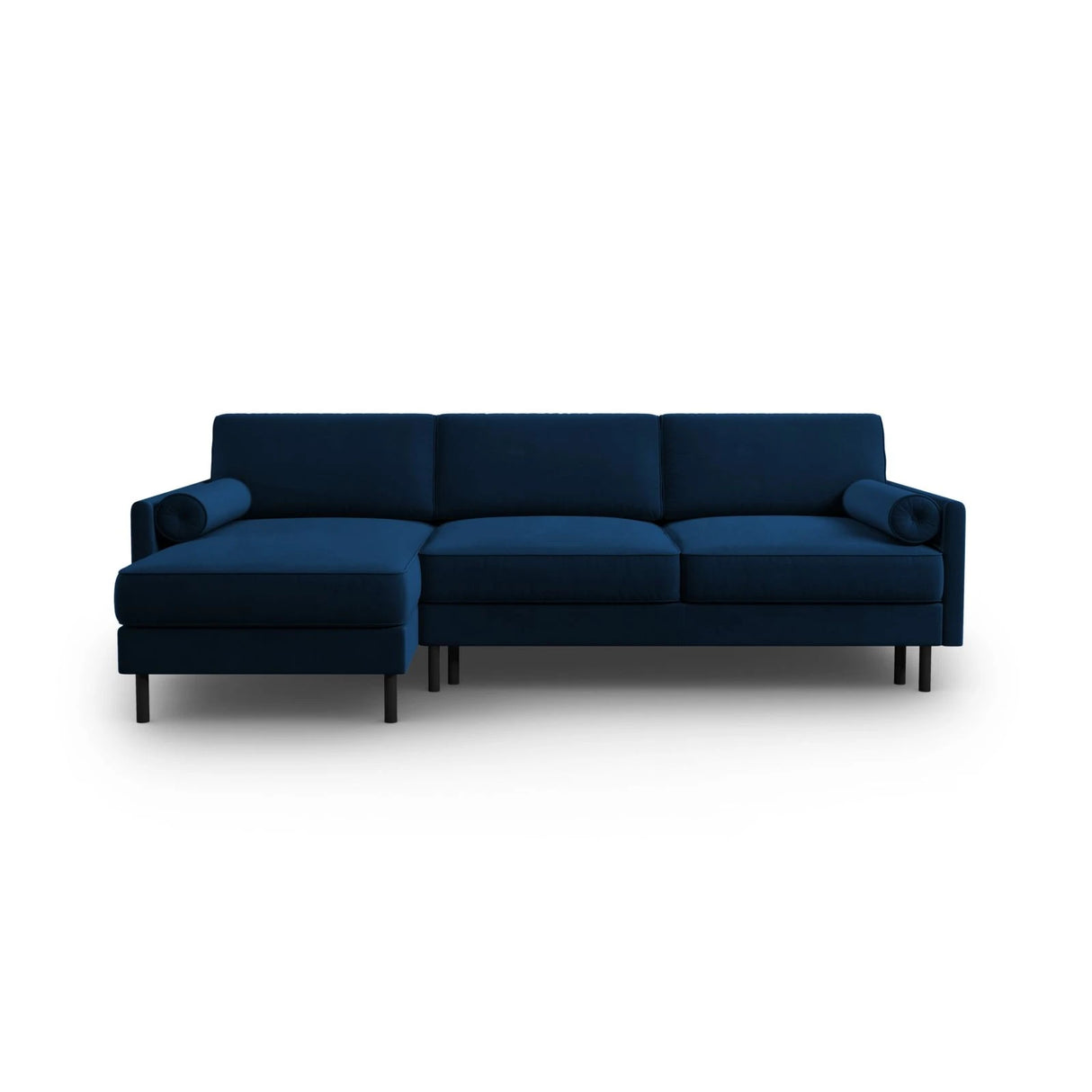 Scott 4-Sitzer Sofa, Linke Seite, umwandelbar mit Schlaffunktion, mit Bezug aus Samt (Blu86) in Königsblau, 212x142 cm – Bild 1