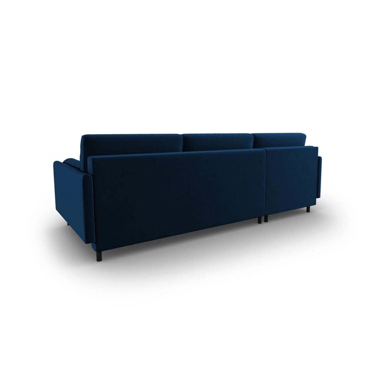 Scott 4-Sitzer Sofa, Linke Seite, umwandelbar mit Schlaffunktion, mit Bezug aus Samt (Blu86) in Königsblau, 212x142 cm – Bild 8
