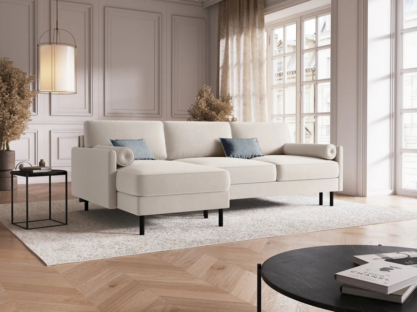 Scott 4-Sitzer Sofa, Linke Seite, umwandelbar mit Schlaffunktion, mit Bezug aus Samt oder Strukturstoff, 212x142 cm – Bild 2