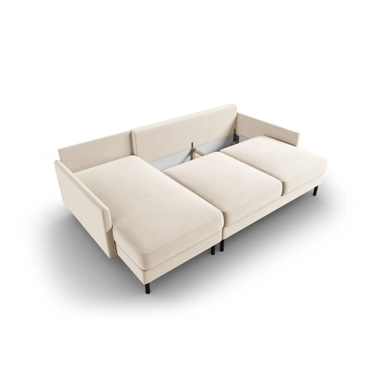 Scott 4-Sitzer Sofa, Linke Seite, umwandelbar mit Schlaffunktion, mit Bezug aus Samt oder Strukturstoff, 212x142 cm – Bild 7