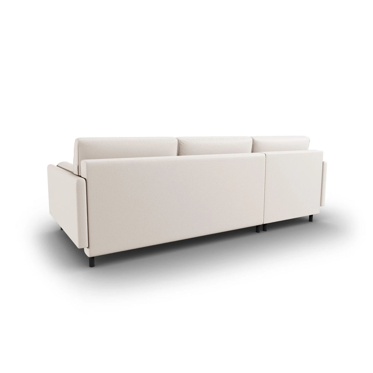 Scott 4-Sitzer Sofa, Linke Seite, umwandelbar mit Schlaffunktion, mit Bezug aus Strukturierter Stoff (Meg351) in Leichtes Beige, 212x142 cm – Bild 8