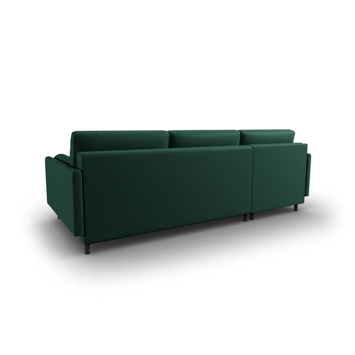 Scott 4-Sitzer Sofa, Linke Seite, umwandelbar mit Schlaffunktion, mit Bezug aus Strukturierter Stoff (Meg359) in Grün, 212x142 cm – Bild 8