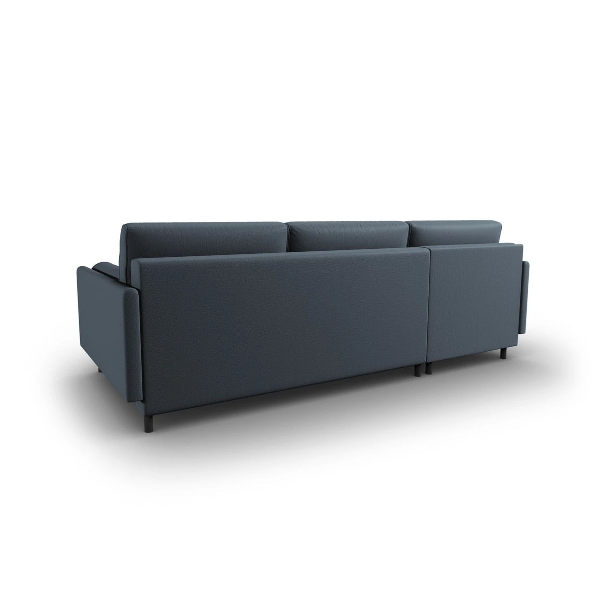 Scott 4-Sitzer Sofa, Linke Seite, umwandelbar mit Schlaffunktion, mit Bezug aus Strukturierter Stoff (Meg361) in Blau, 212x142 cm – Bild 8