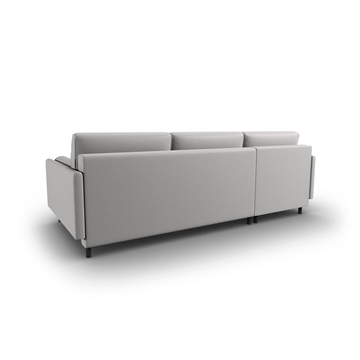 Scott 4-Sitzer Sofa, Linke Seite, umwandelbar mit Schlaffunktion, mit Bezug aus Strukturierter Stoff (Meg363) in Hellgrau, 212x142 cm – Bild 8