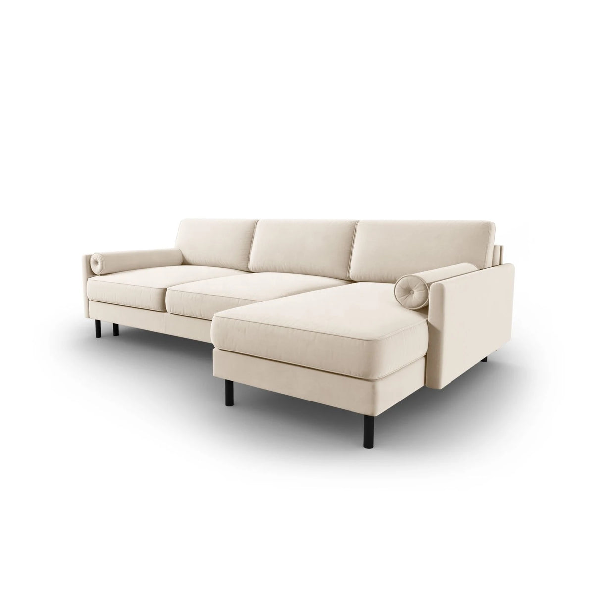 Scott 4-Sitzer Sofa, Rechte Seite, umwandelbar mit Schlaffunktion, mit Bezug aus Samt oder Strukturstoff, 212x142 cm – Bild 5