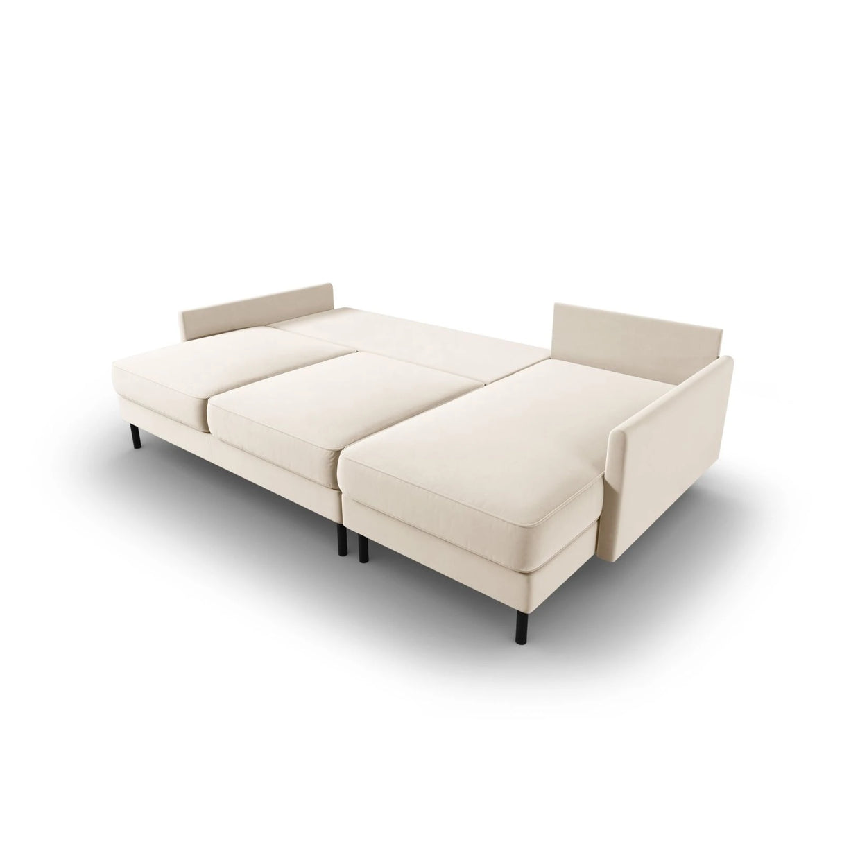 Scott 4-Sitzer Sofa, Rechte Seite, umwandelbar mit Schlaffunktion, mit Bezug aus Samt oder Strukturstoff, 212x142 cm – Bild 6
