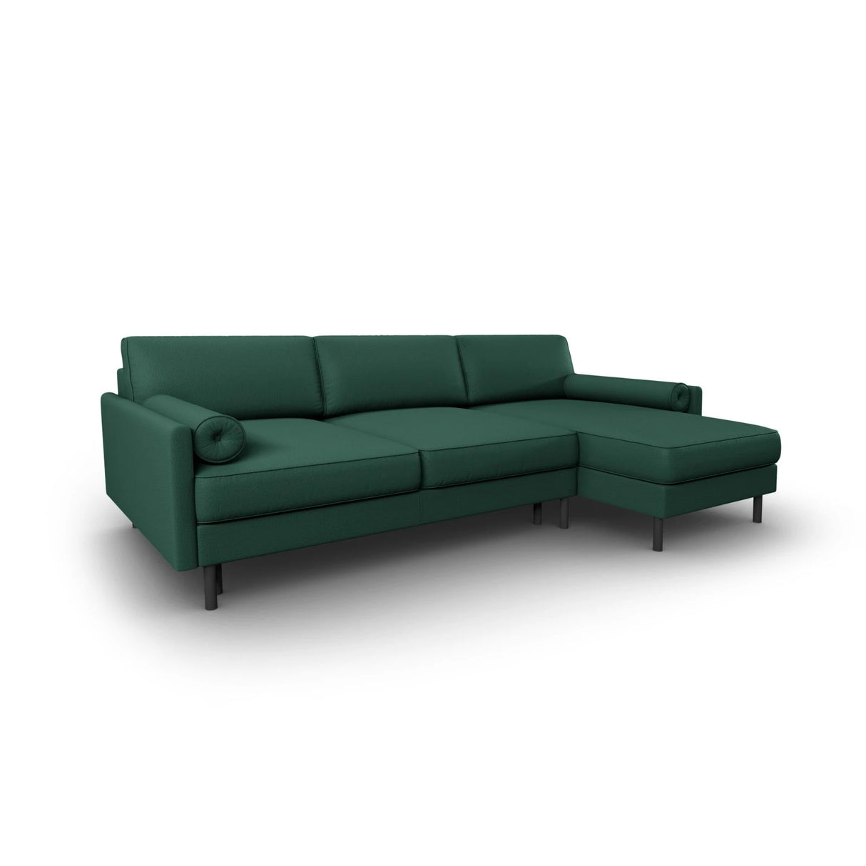 Scott 4-Sitzer Sofa, Rechte Seite, umwandelbar mit Schlaffunktion, mit Bezug aus Strukturierter Stoff (Meg359) in Grün, 212x142 cm – Bild 4