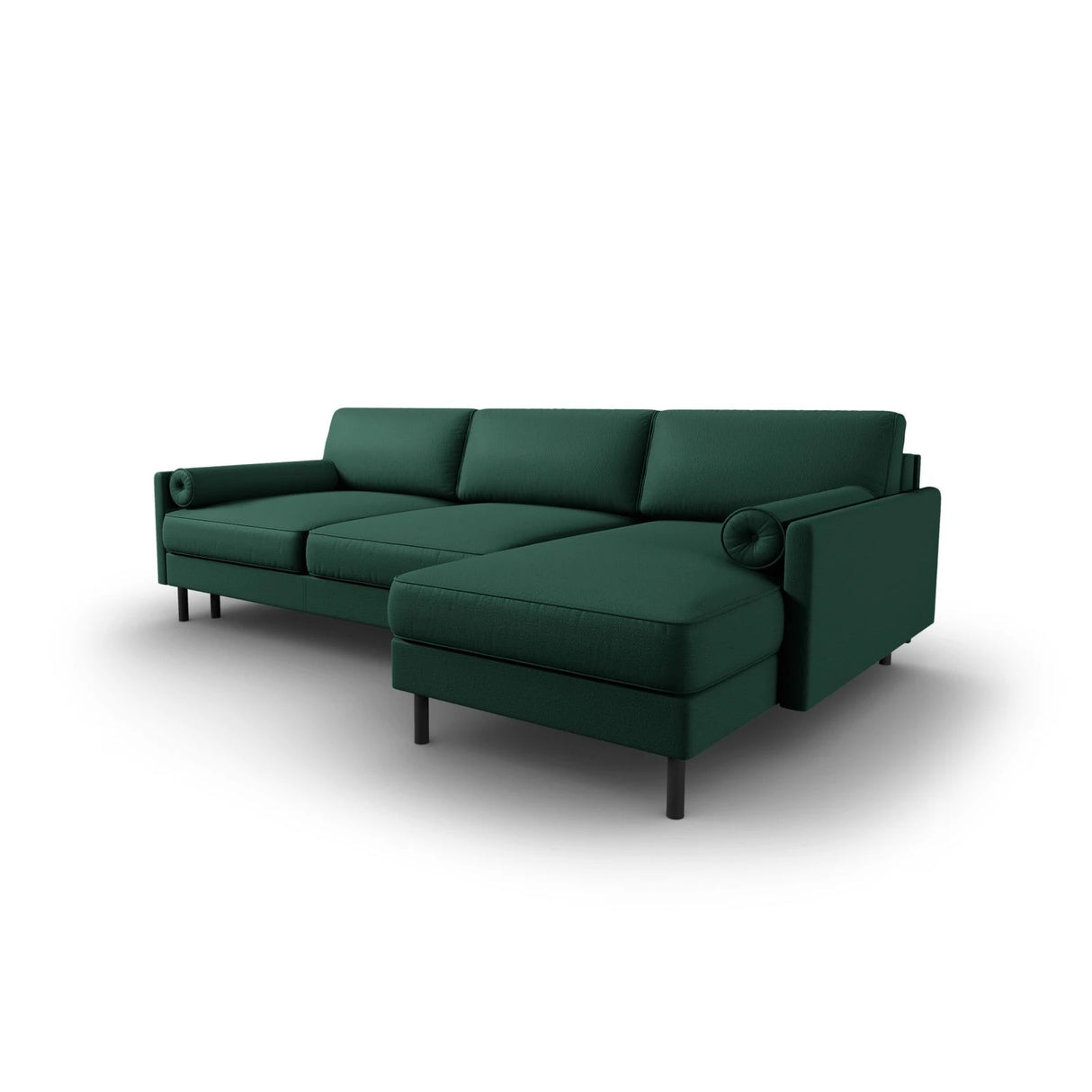 Scott 4-Sitzer Sofa, Rechte Seite, umwandelbar mit Schlaffunktion, mit Bezug aus Strukturierter Stoff (Meg359) in Grün, 212x142 cm – Bild 5