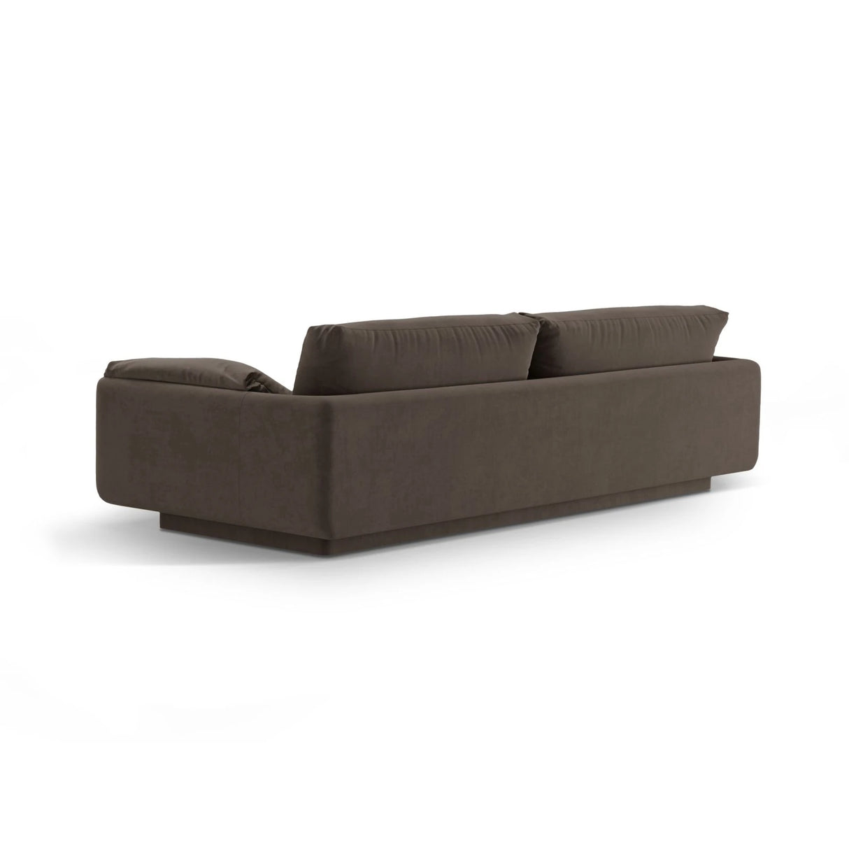 Torino 3-Sitzer Sofa aus Samt (CasEbo) in Ebony, 220x103 cm – Bild 4