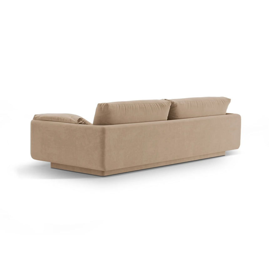 Torino 3-Sitzer Sofa aus Samt (CasLio) in Sand, 220x103 cm – Bild 4