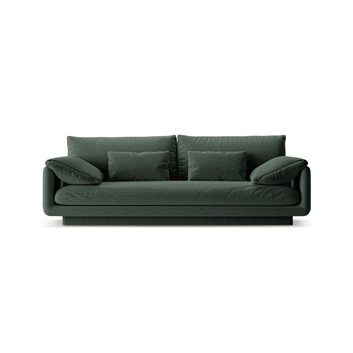 Torino 3-Sitzer Sofa aus Strukturierter Stoff (Win75) in Moss Green, 220x103 cm – Bild 1