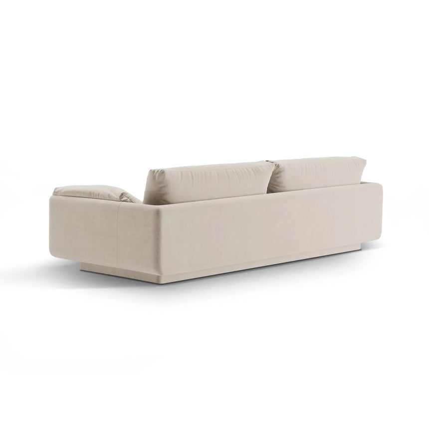 Torino 4-Sitzer Sofa aus Samt oder Strukturstoff, 250x103 cm – Bild 4
