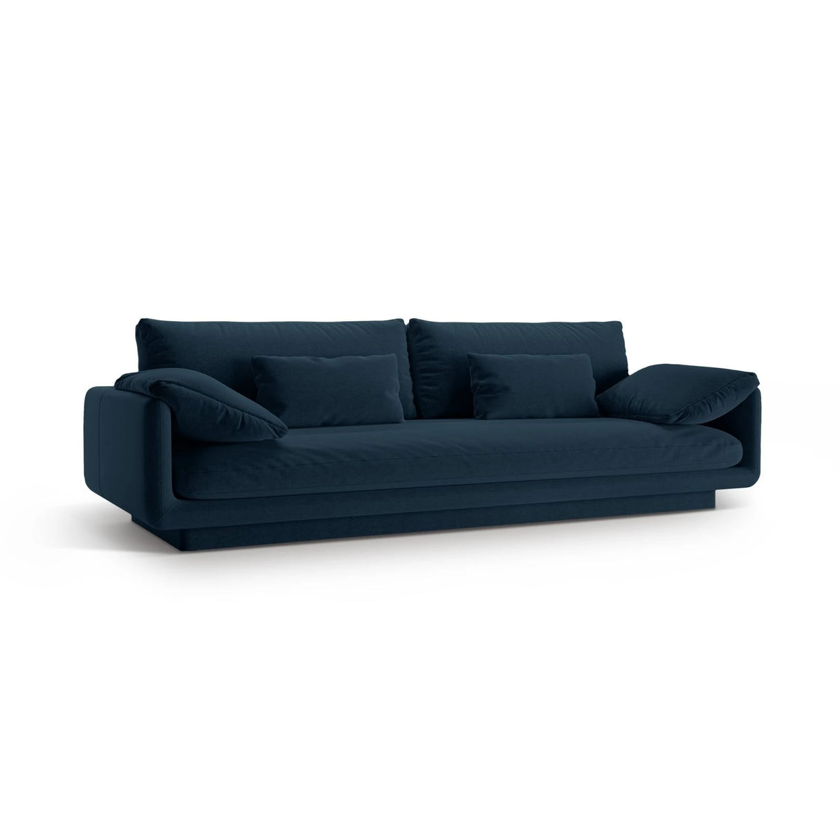 Torino 4-Sitzer Sofa aus Strukturierter Stoff (Win77) in Marineblau, 250x103 cm – Bild 3