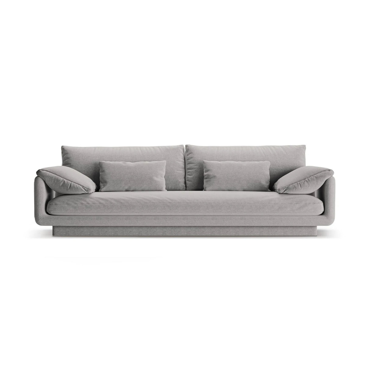 Torino 4-Sitzer Sofa aus Strukturierter Stoff (Win84) in Hellgrau, 250x103 cm – Bild 1
