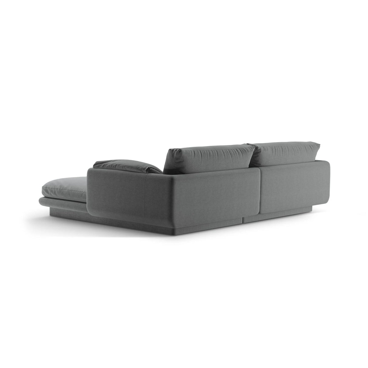 Torino Ecksofa, Linke Seite, aus Strukturierter Stoff (Win89) in Dunkelgrau, 220x170 cm – Bild 4