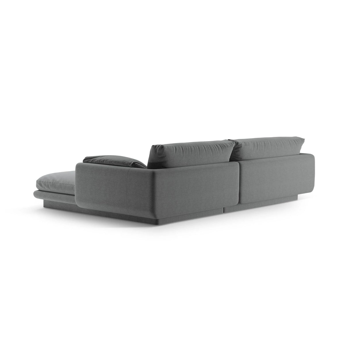 Torino Ecksofa, Linke Seite, aus Strukturierter Stoff (Win89) in Dunkelgrau, 250x170 cm – Bild 4