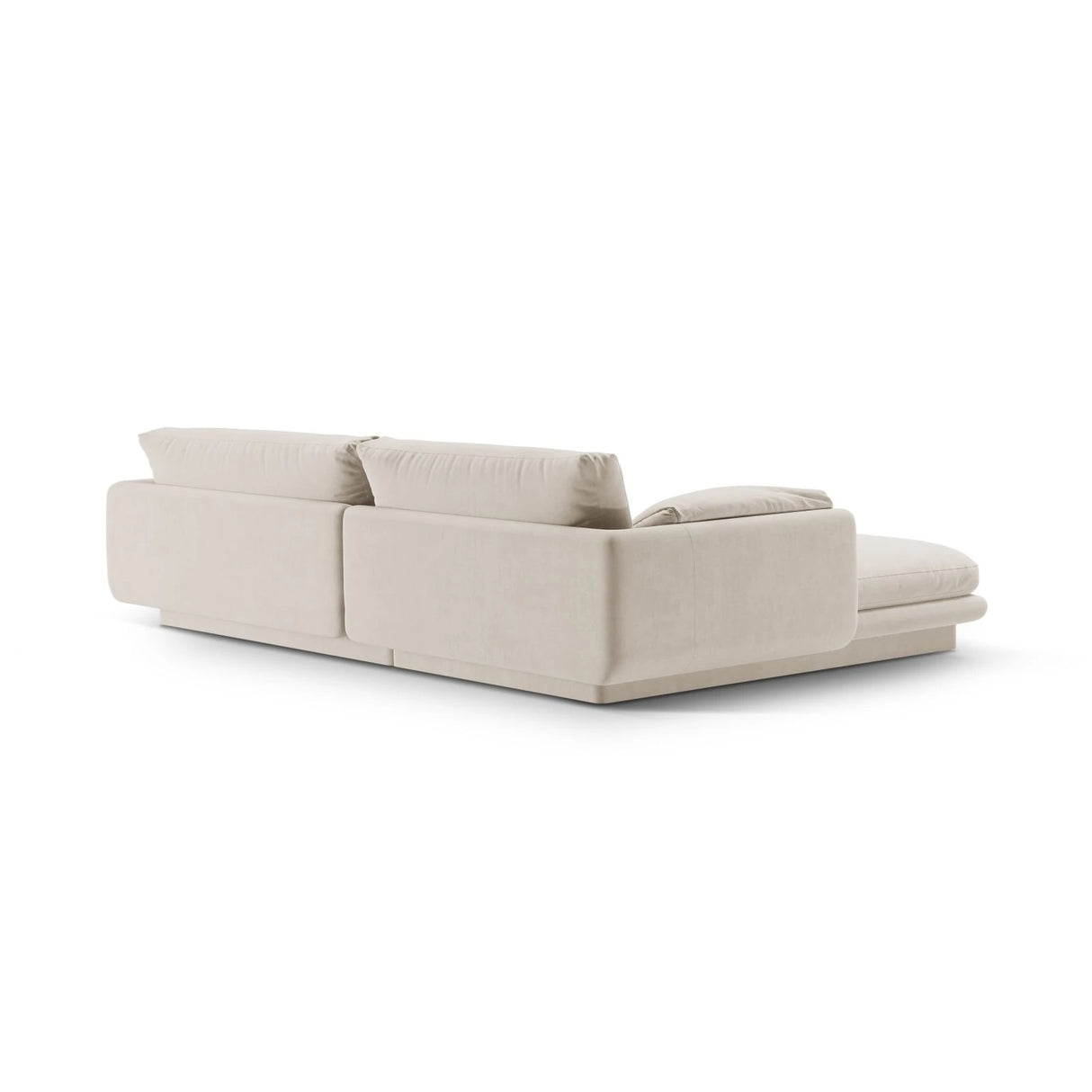 Torino Ecksofa, Rechte Seite, aus Samt oder Strukturstoff, 250x170 cm – Bild 4