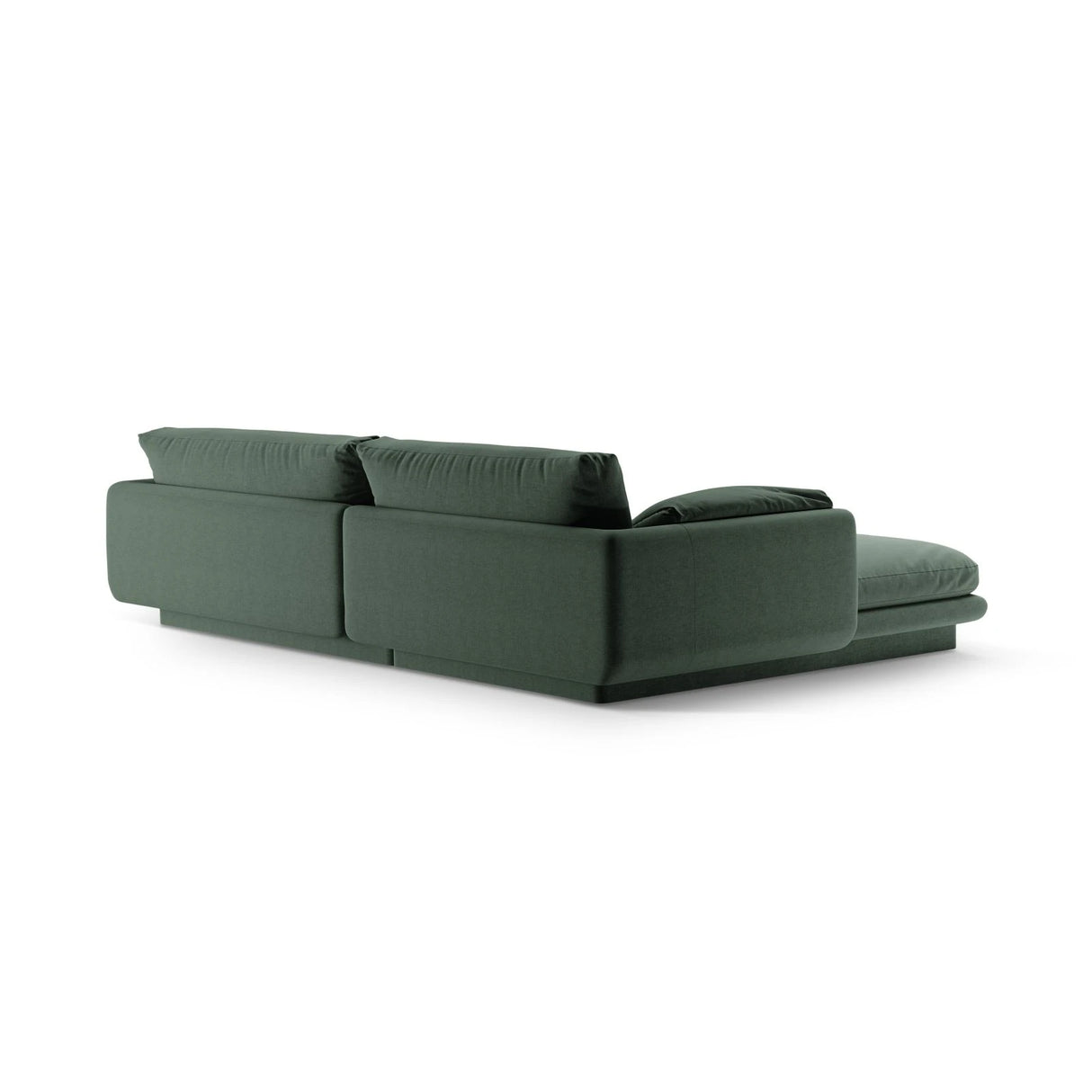 Torino Ecksofa, Rechte Seite, aus Strukturierter Stoff (Win75) in Moss Green, 250x170 cm – Bild 4