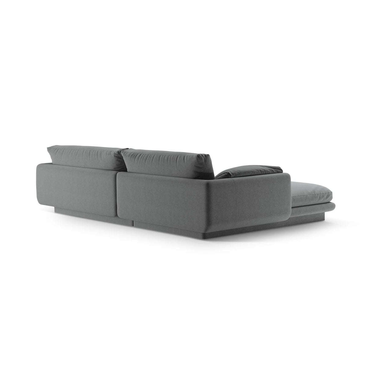 Torino Ecksofa, Rechte Seite, aus Strukturierter Stoff (Win89) in Dunkelgrau, 250x170 cm – Bild 4