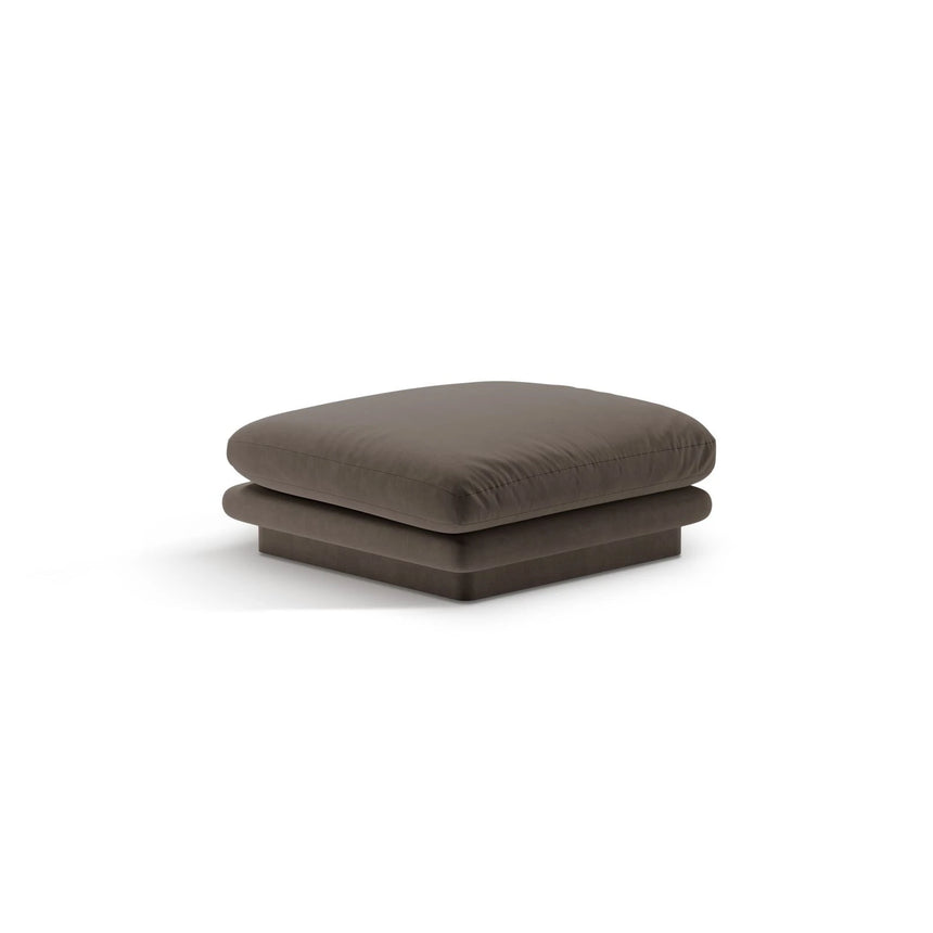 Torino Pouf aus Samt (CasEbo) in Ebony, 80x80 cm – Bild 3