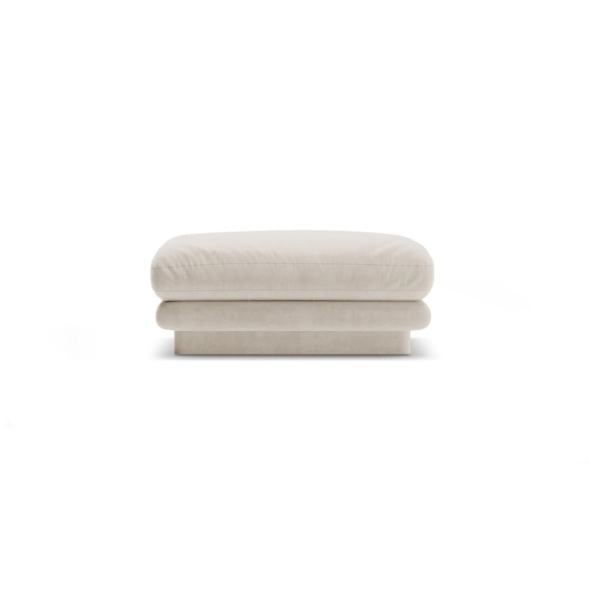 Torino Pouf aus Samt oder Strukturstoff, 80x80 cm – Bild 1