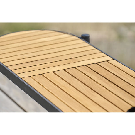 mindo 117 - Outdoor Sitzbank mit Schale aus Teak und Aluminium 180 cm - ZEN ZONE Furniture