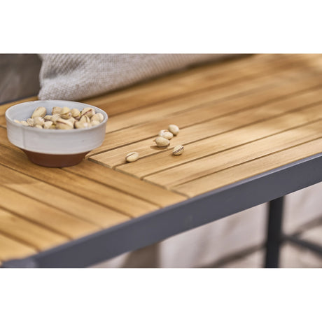 mindo 117 - Outdoor Sitzbank mit Schale aus Teak und Aluminium 180 cm - ZEN ZONE Furniture