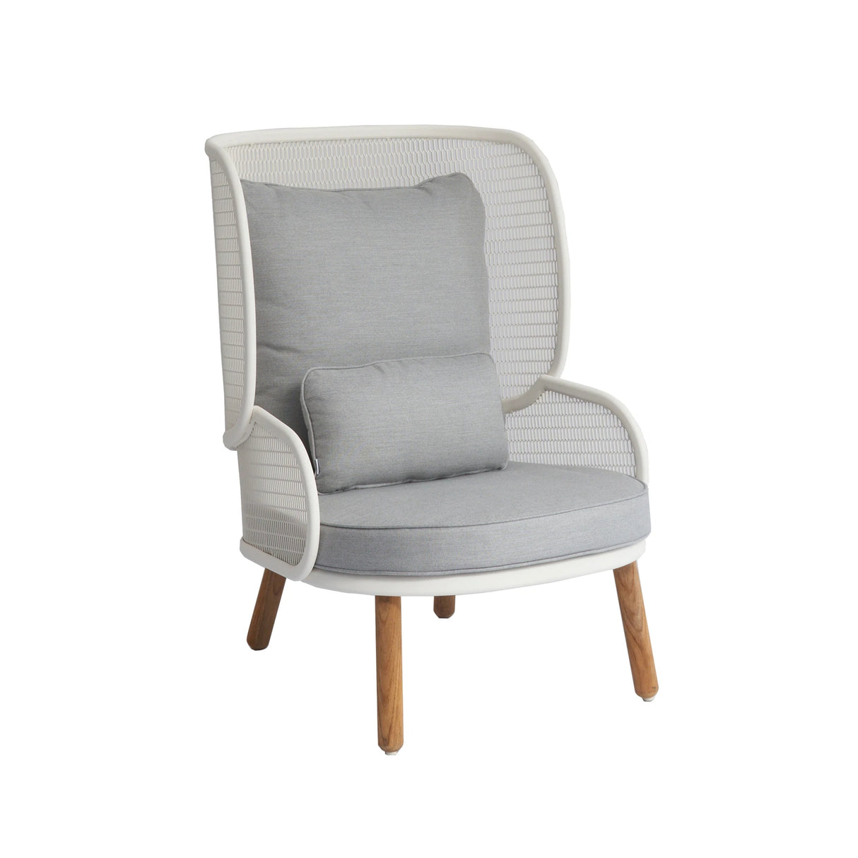 mindo 118 - High back Loungesessel aus Acrylstoff und Teak - ZEN ZONE Furniture