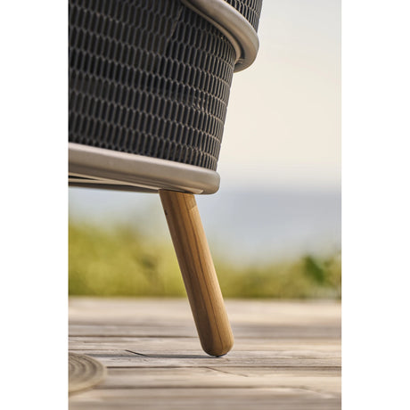 mindo 118 - High back Loungesessel aus Acrylstoff und Teak - ZEN ZONE Furniture