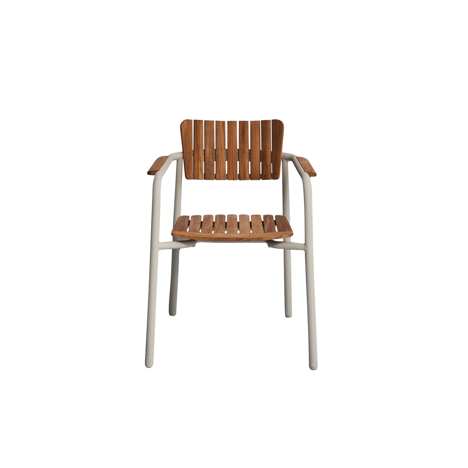 mindo 119 - Outdoor Stuhl mit Armlehnen aus Teakholz und Aluminium - ZEN ZONE Furniture