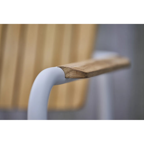 mindo 119 - Outdoor Stuhl mit Armlehnen aus Teakholz und Aluminium - ZEN ZONE Furniture