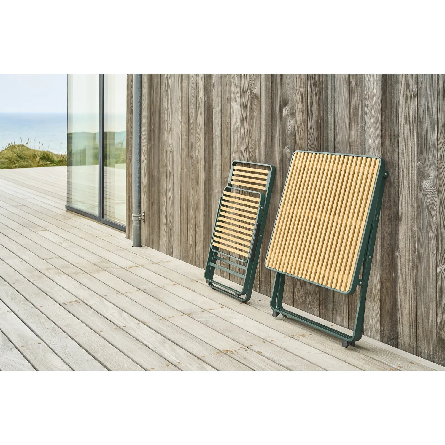 mindo 121 - Klappbarer Outdoor Tisch aus Aluminium und Bambus 75x75cm - ZEN ZONE Furniture