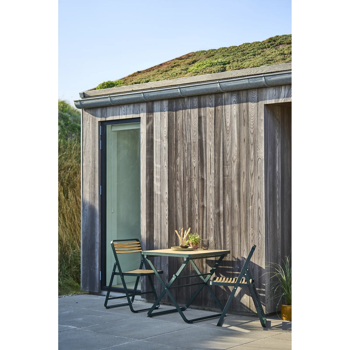 mindo 121 - Klappbarer Outdoor Tisch aus Aluminium und Bambus 75x75cm - ZEN ZONE Furniture