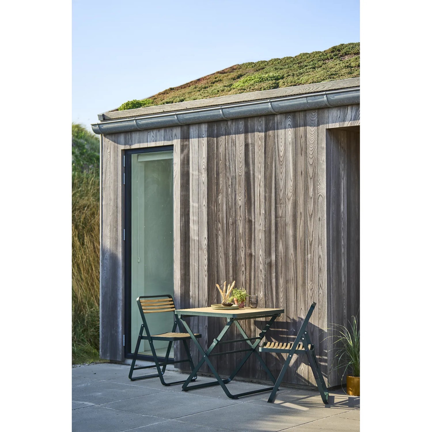 mindo 121 - Klappbarer Outdoor Tisch aus Aluminium und Bambus 75x75cm - ZEN ZONE Furniture