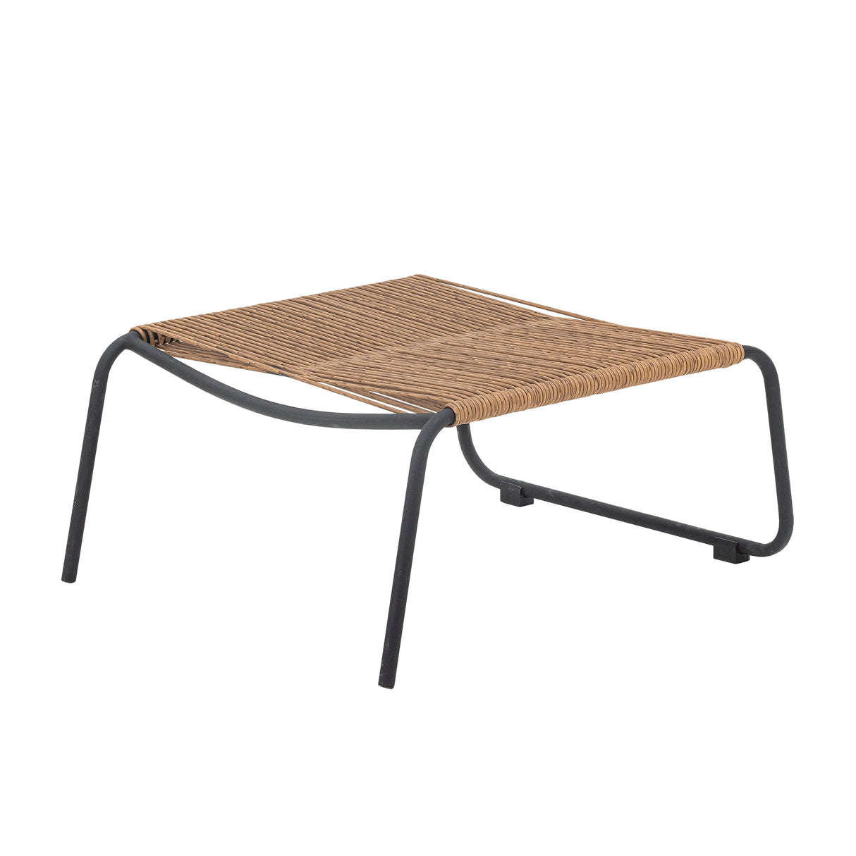 Boel Liegestuhl mit Hocker, Natur, Metall - ZEN ZONE Furniture