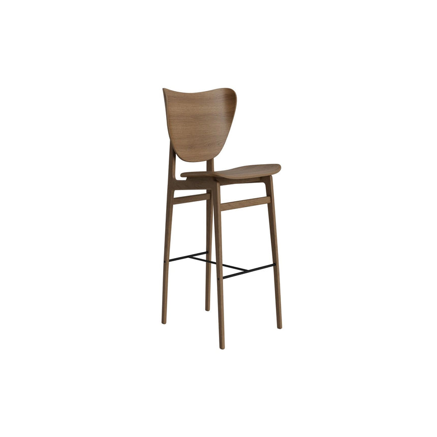 Barhocker Elephant aus Massivholz Eiche in Light Smoked, ungepolstert, 46×52×111 cm – Bild 1