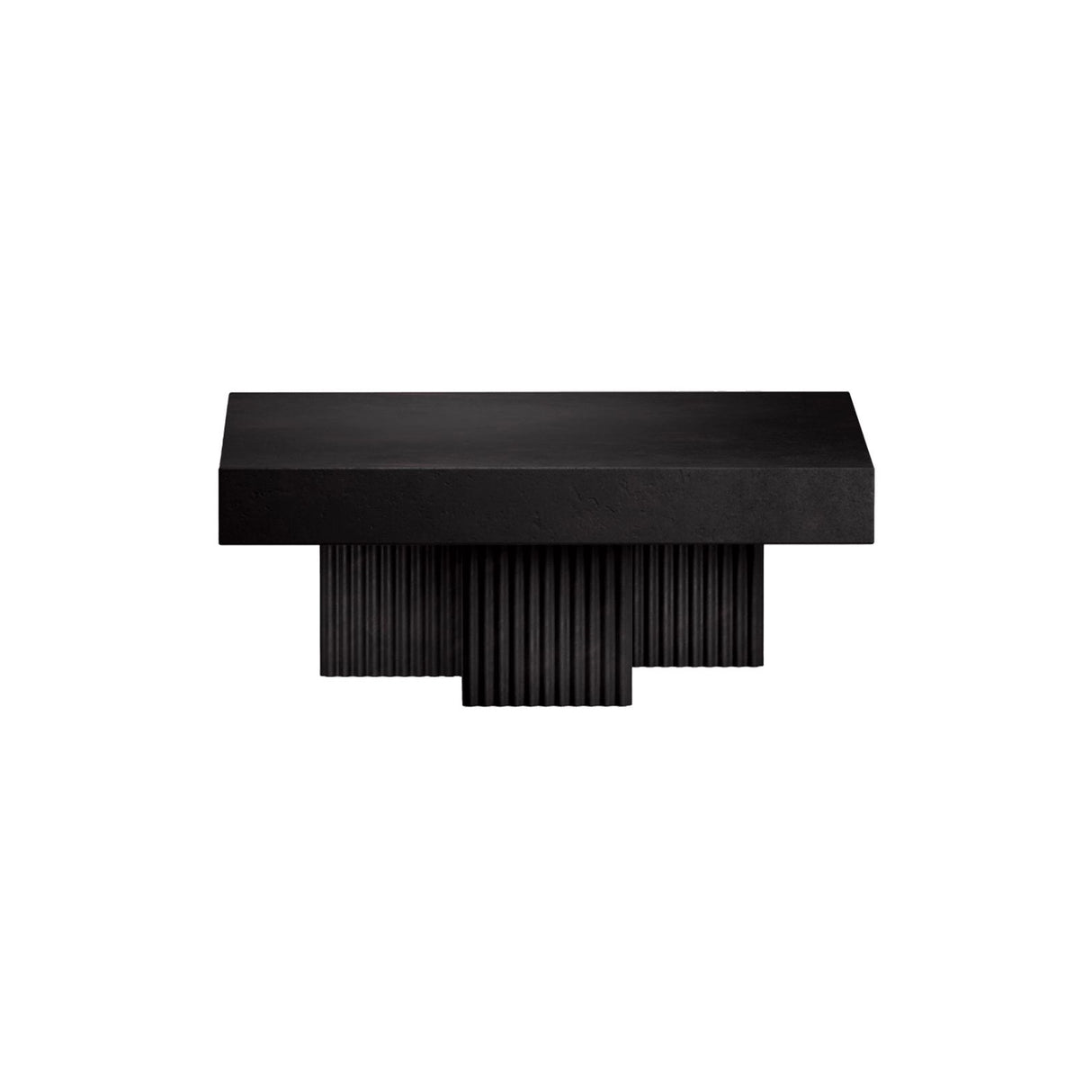 Couchtisch Gear aus Beton, quadratisch, in Earth, 100×100×39 cm – Bild 1