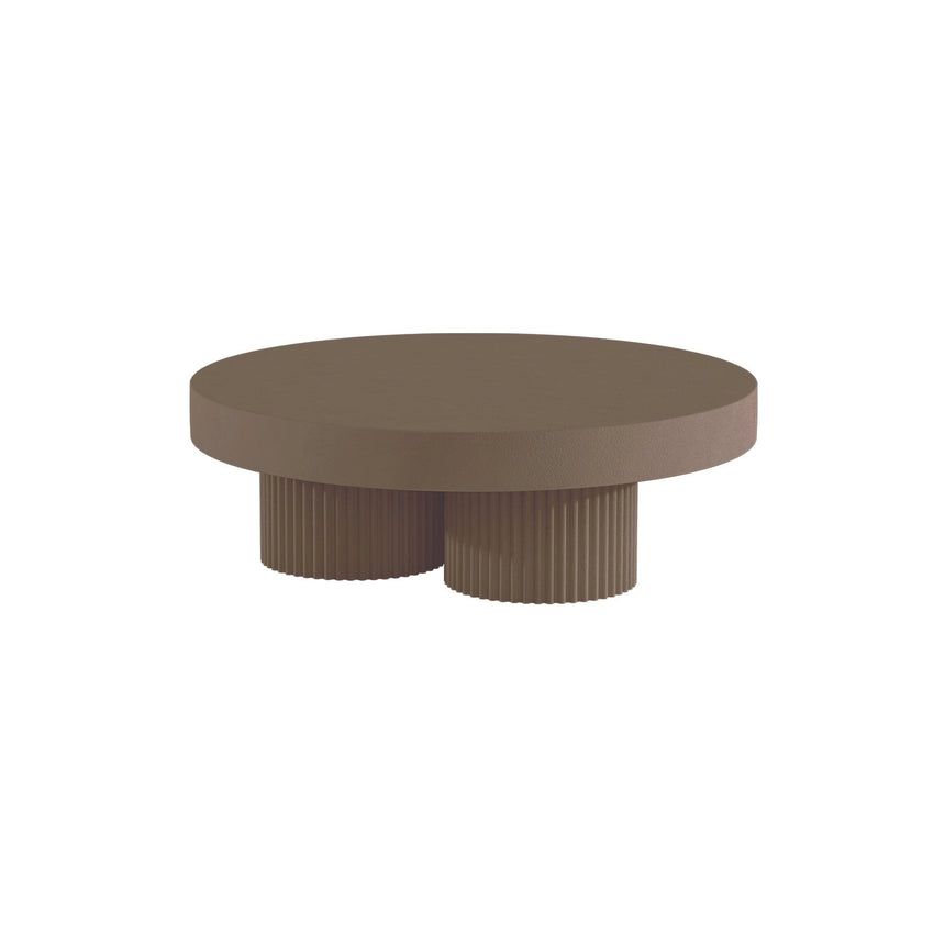 Couchtisch Gear aus Beton, rund, in Clay, 120×120×39 cm – Bild 1