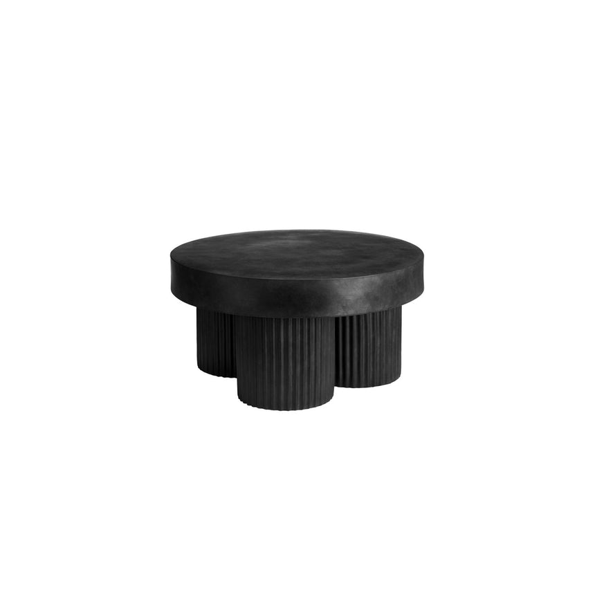 Couchtisch Gear aus Beton, rund, in Earth, 70×70×38 cm – Bild 1